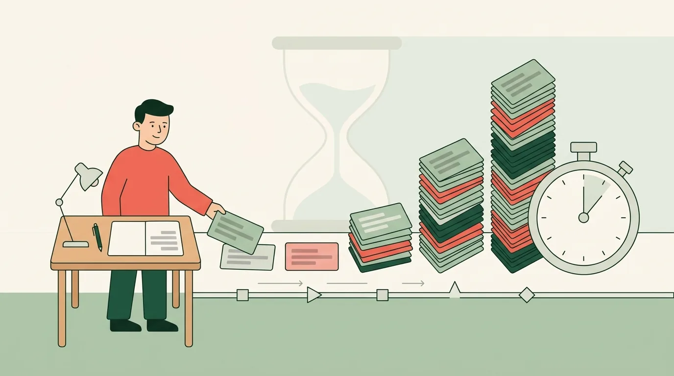 How Many Flash Cards a Day? Do the Time Math
